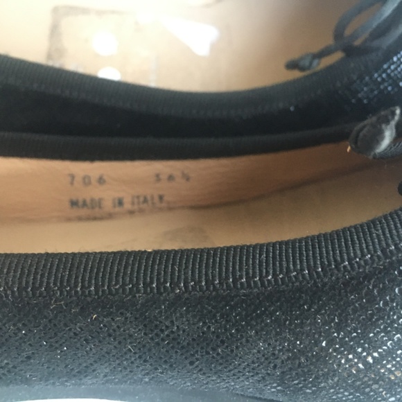 Ron White Gaila Black Texture Platform Ballet Shoe - Picture 7 of 8